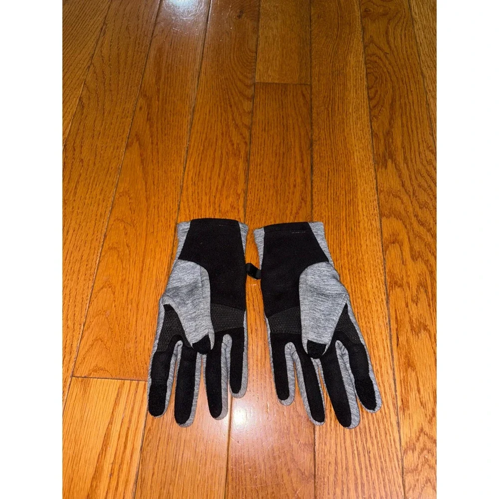 Head Womens Medium Hybrid Running Gloves Grey Pink Touchscreen Faux Fur Lined